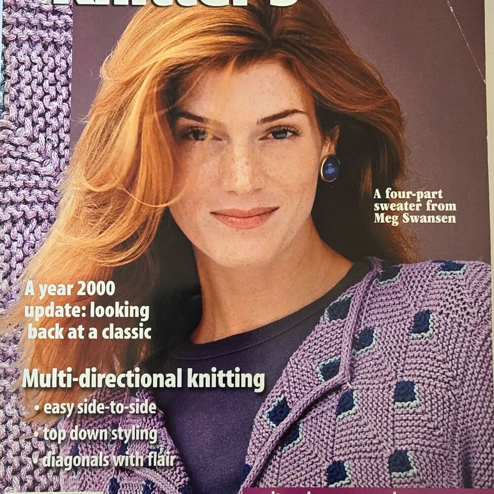 Knitters Magazine Spring 2000 Issue #58 Multi-Directional Knitting & Projects Fo